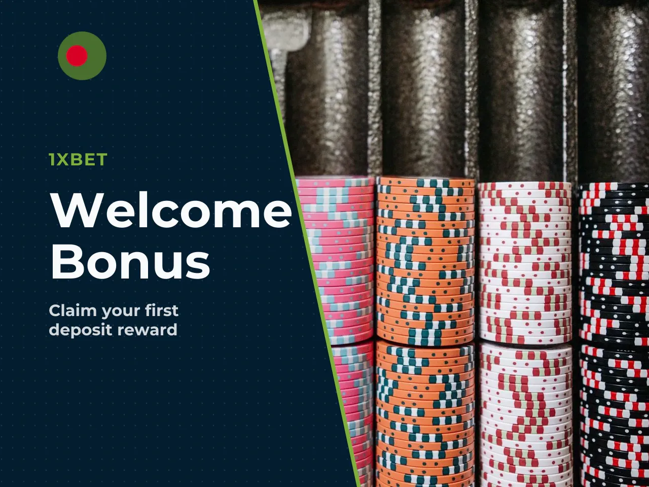 Welcome Bonus and Promo Code Scenarios. 1xBet typically offers new users a **100% match on the first deposit**, up to a maximum that depends on your region and currency (for example, up to €150 in Eur
